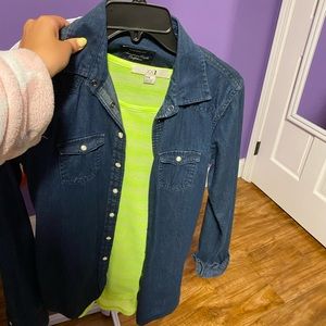 denim jean jacket flannel type!